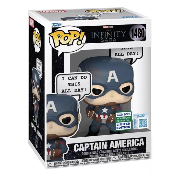 Funko Pop Marvel Infinity Saga Captain America Vinyl Figure #1480 - Picture 4 of 7